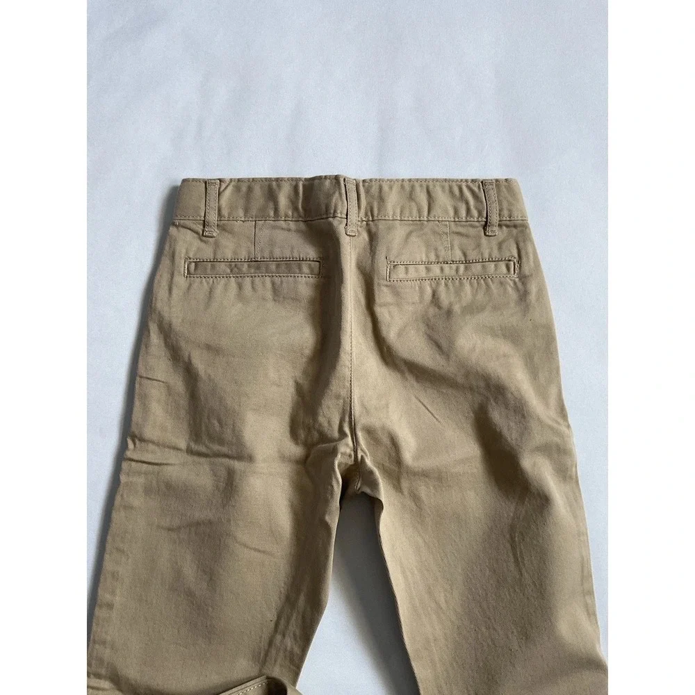 The Children's Place Chino Pants Boys Uniform Khaki adjustable‎ Waist Size 8